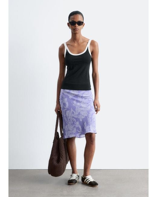 & Other Stories White Scoop-Neck Tank Top