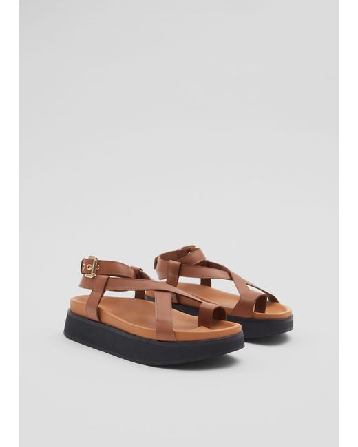 & Other Stories Natural Chunky Leather Sandals