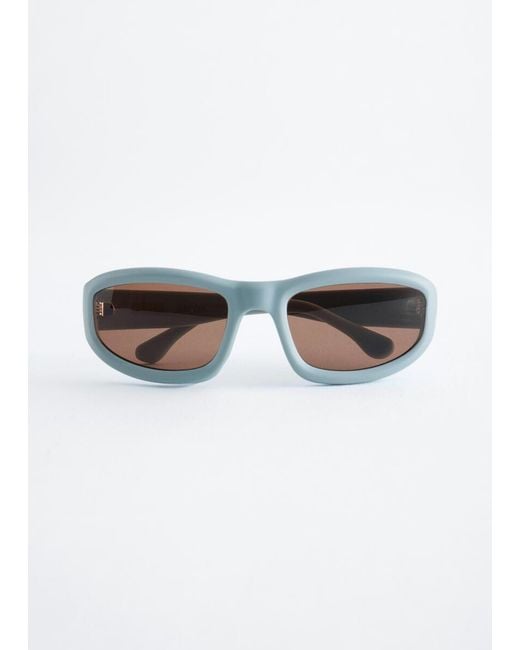 & Other Stories Brown Oval Sunglasses