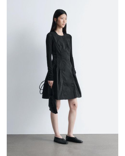 & other stories leather dress Queen Letizia turns heads in waist-cinching leather dress for royal outing