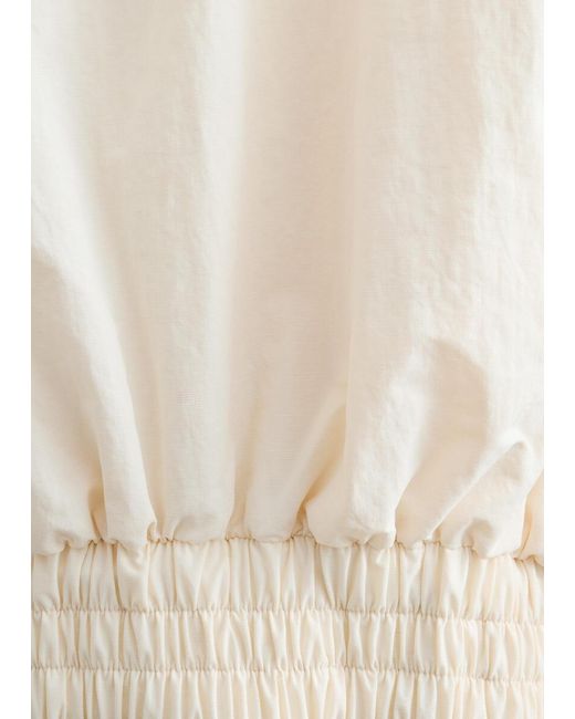 & Other Stories Blue Zip-Front Short Jacket