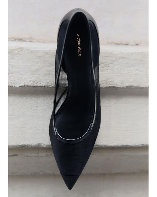 & Other Stories Gray Point-toe Pumps