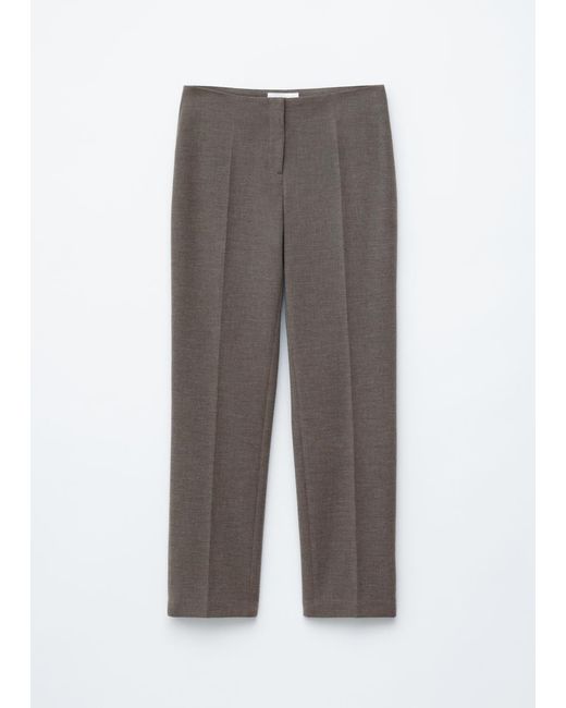 & Other Stories White Tailored Press-Crease Trousers