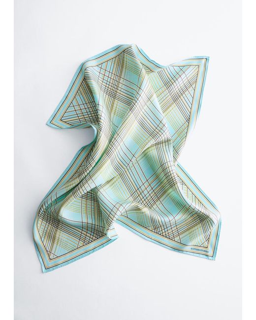 & Other Stories White Printed Silk Scarf