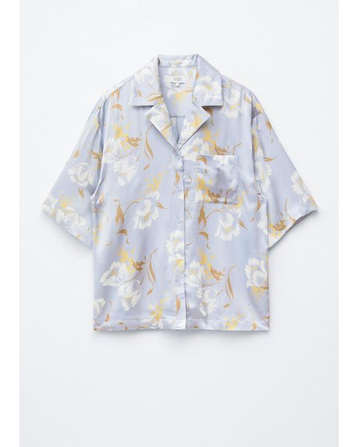 & Other Stories White Oversized Resort Shirt