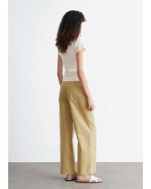 & Other Stories White Ruched Bust Jersey Top