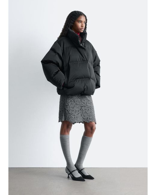 & Other Stories Black Down Puffer Jacket