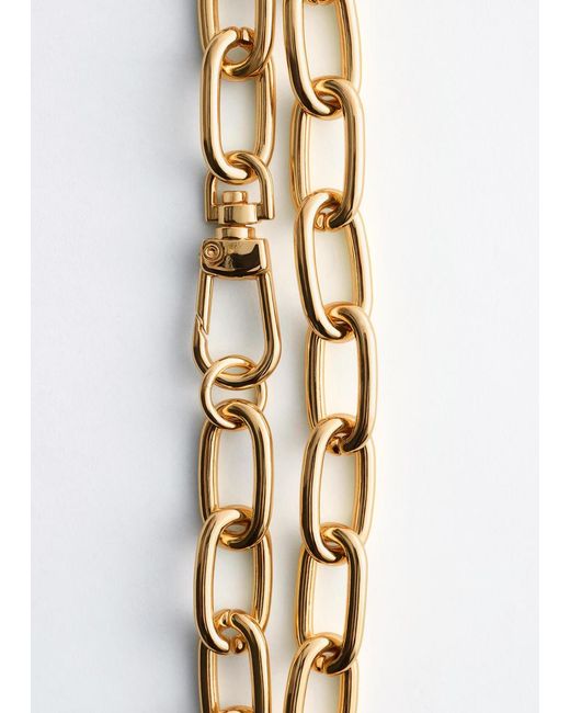 & Other Stories Metallic Chunky Chain Necklace