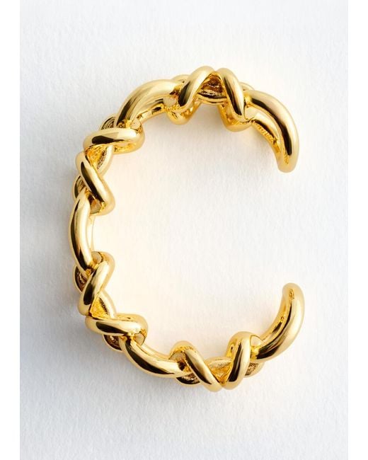 & Other Stories Metallic Interlocking Link Cuff