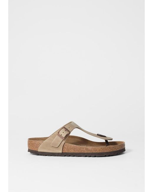 & Other Stories White Birkenstock Gizeh Leoi Thong Sandals