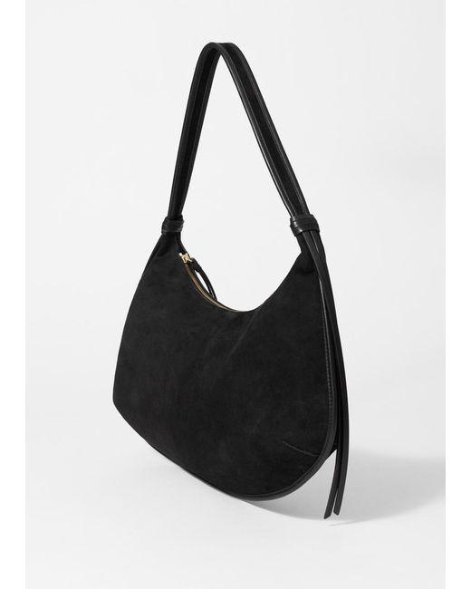 Sac Cabas En Daim À Franges & Other Stories en coloris Black