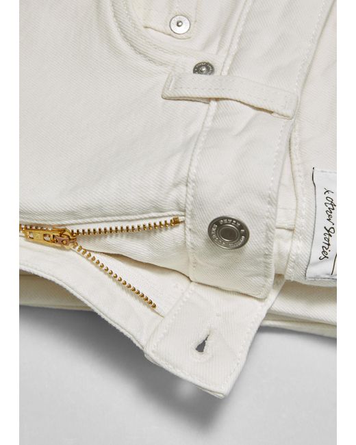 & Other Stories White Slim Cut Jeans