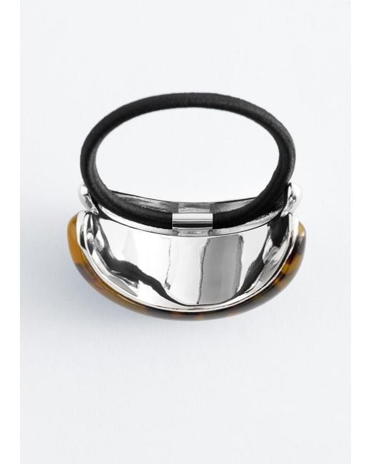 & Other Stories Blue Double Arch Hair Tie