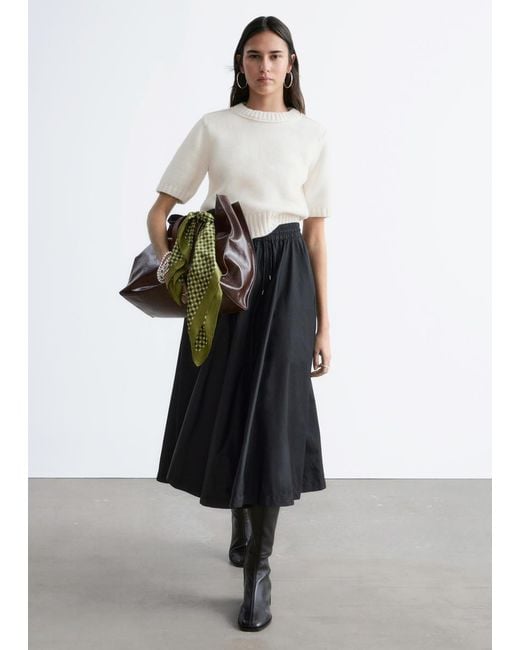 & Other Stories White Rib-Knit T-Shirt