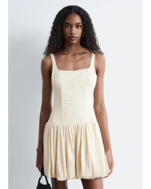 & other stories corset mini dress Corset Bubble Mini Dress - Cream