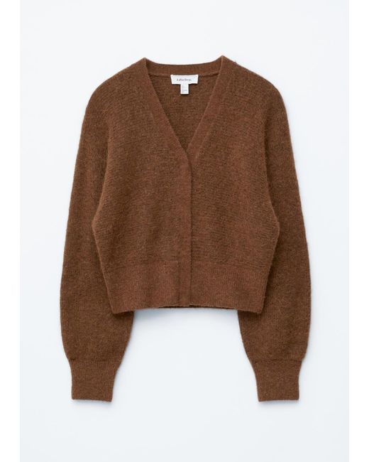 & Other Stories Brown Alpaca-Blend Cardigan