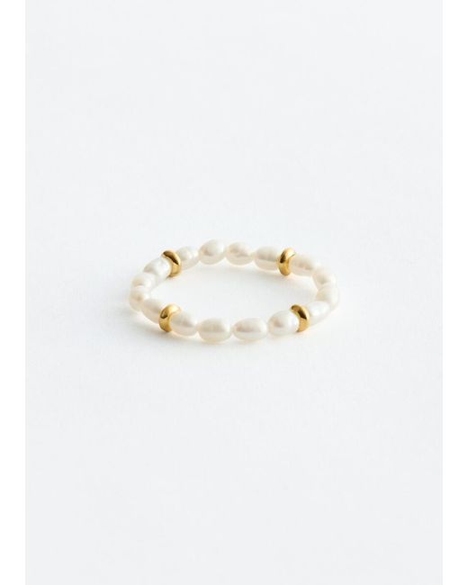 & Other Stories White Freshwater Pearl Ring