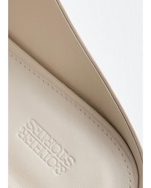 & Other Stories Natural Leather Slip‑On Mules