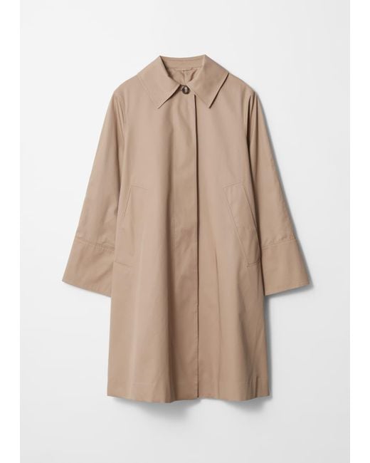 & Other Stories Natural Collared Car Coat