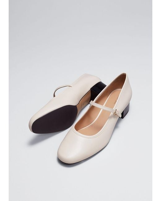 & Other Stories White Mary Jane Pumps