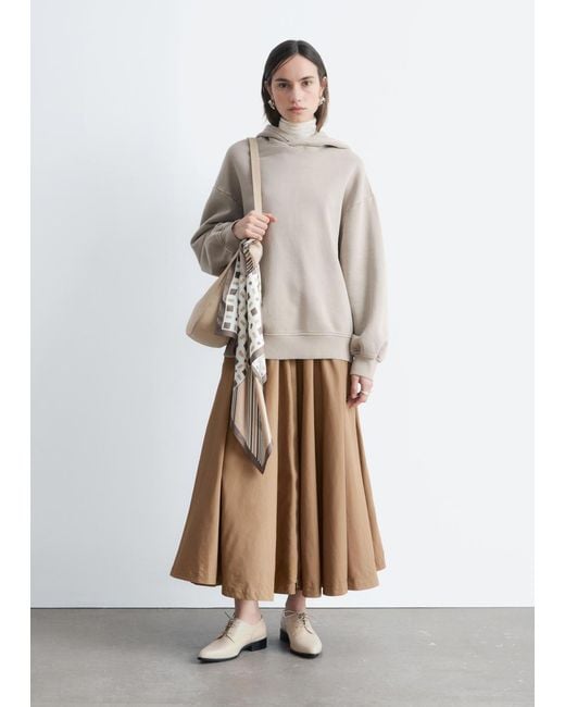 & Other Stories Natural Oversized Hoodie