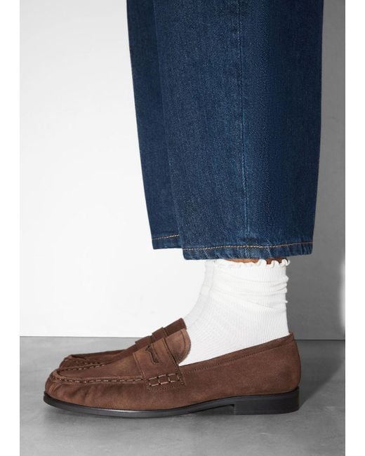 & Other Stories Brown Penny Loafers