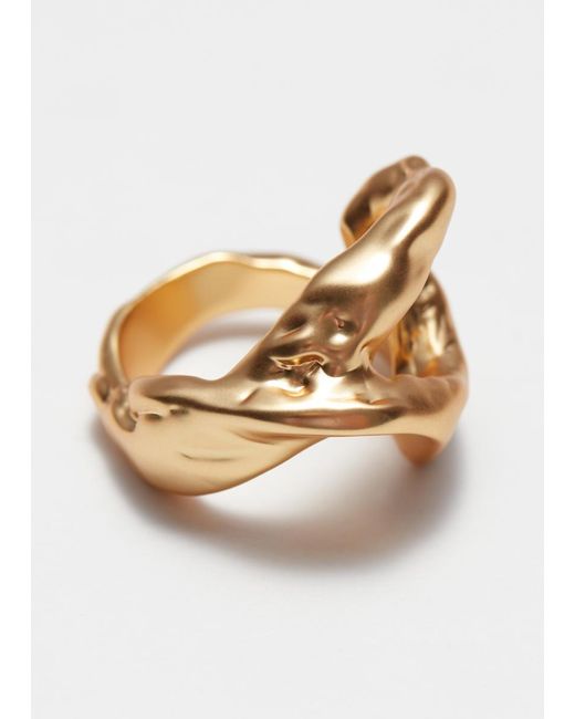 & Other Stories White Irregular Ring