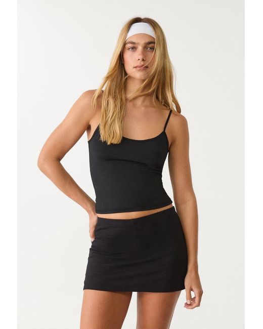 Gonna Pantalone Mini di Stradivarius in Black