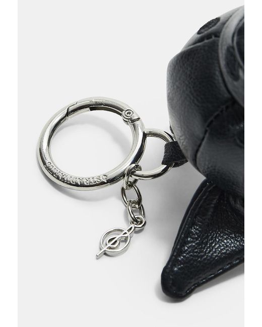 Portachiavi Cane Charm Finta Pelle di Stradivarius in White