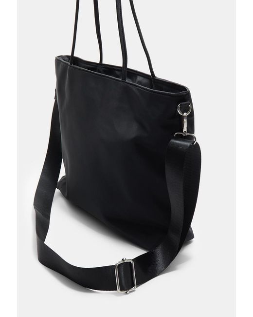Borsa Shopper Con Charm di Stradivarius in Black
