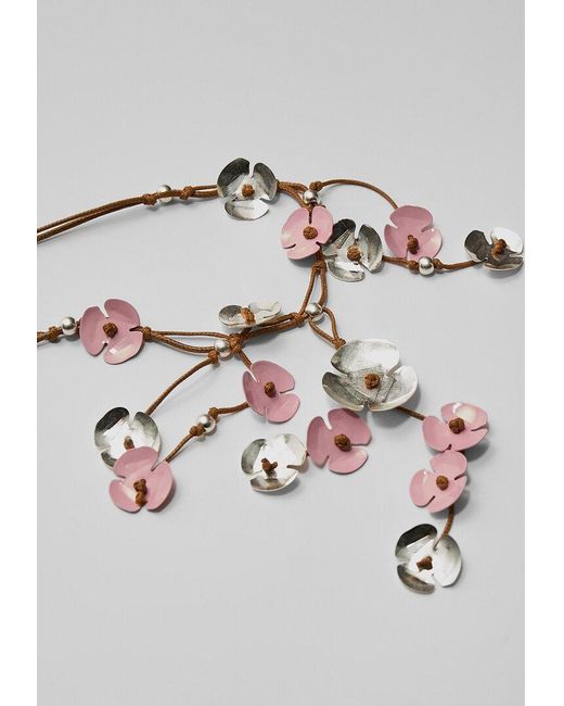 Collana A Cascata Fiori di Stradivarius in White