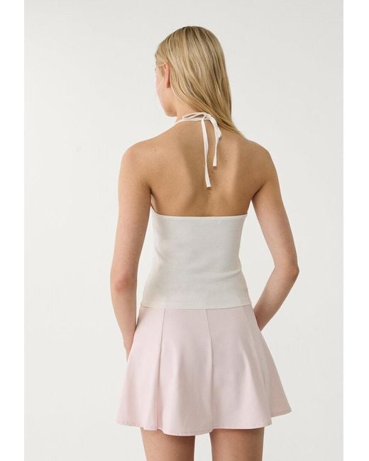 Top Halter Con Allacciatura di Stradivarius in Pink