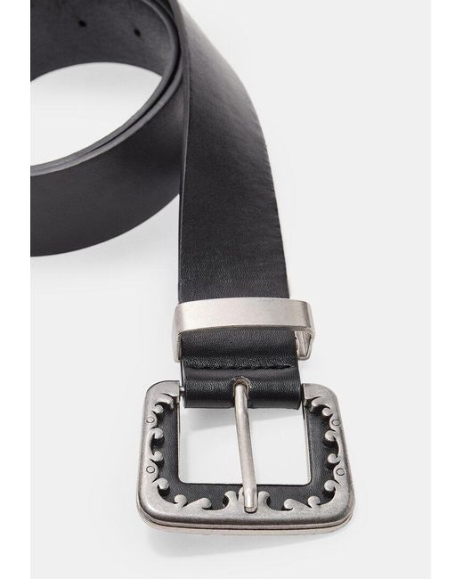 Cintura Con Fibbia Combinata di Stradivarius in Black