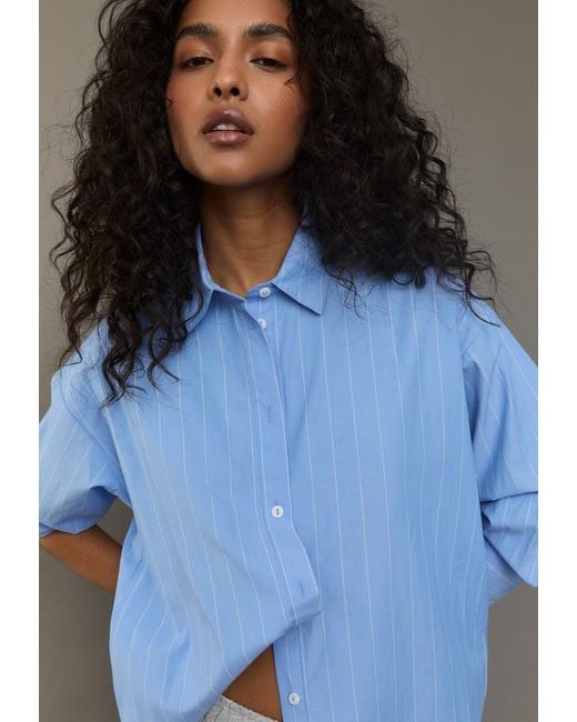 Camicia Lunga di Stradivarius in Gray