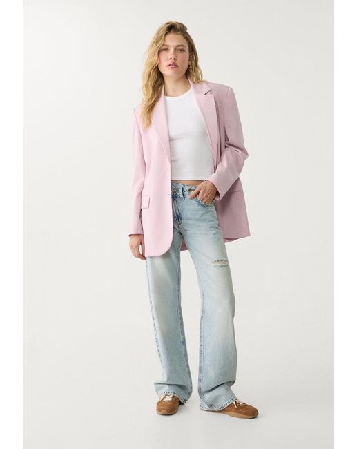 Giacca Oversize Fluida di Stradivarius in Multicolor