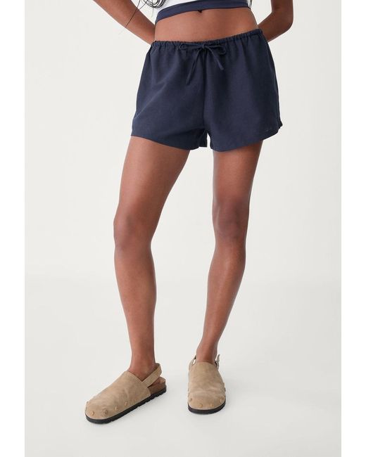 Shorts Con Coulisse di Stradivarius in Blue