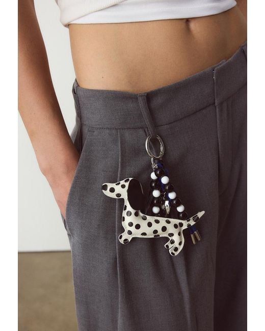 Portachiavi Charm Cane Pois di Stradivarius in Blue