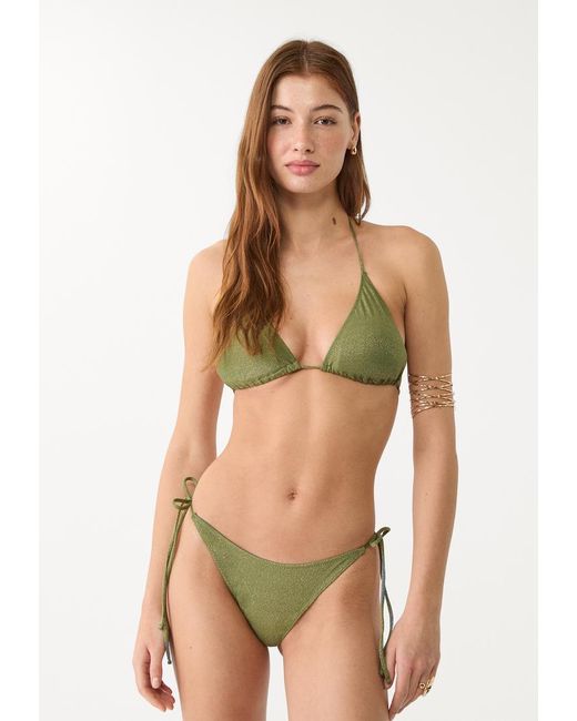 Slip Bikini Filo Metallizzato di Stradivarius in Multicolor