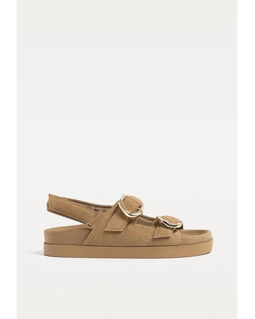 Sandali Piatti di Stradivarius in White