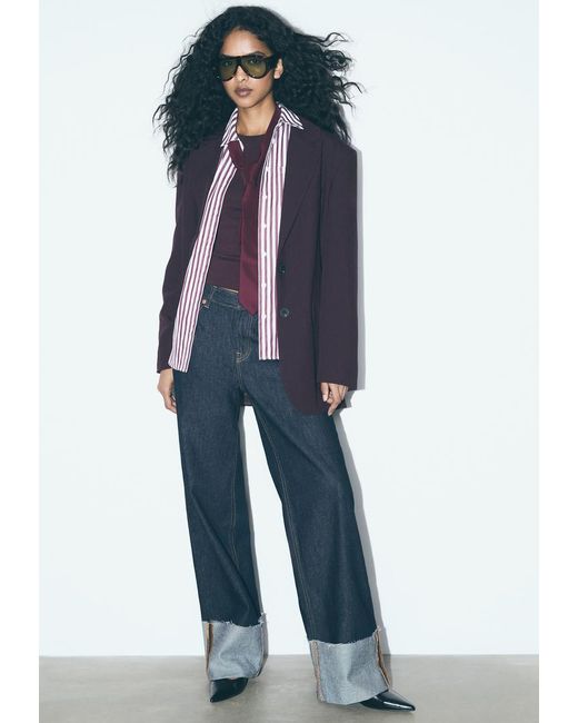 Camicia Basica di Stradivarius in Purple