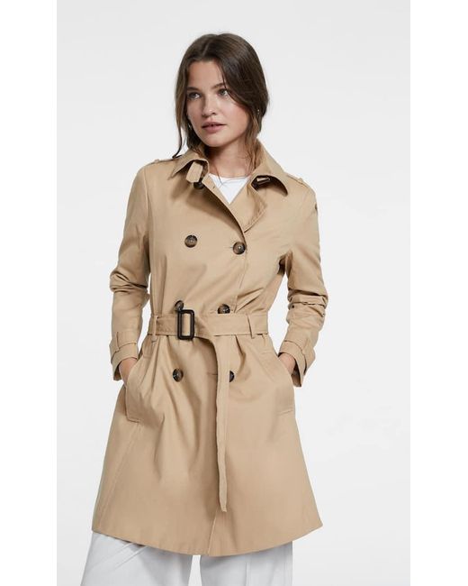 Stradivarius Tradivariu Hort Trench Coat in Natural Lyst UK