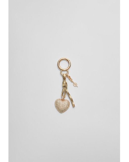 Portachiavi Con Charm A Cuore di Stradivarius in White