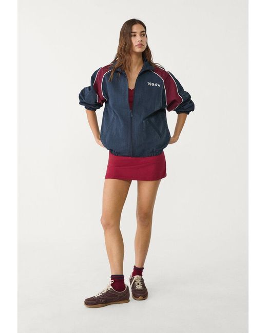 Giacca Oversize Contrasto di Stradivarius in Blue