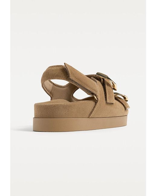 Sandali Piatti di Stradivarius in White