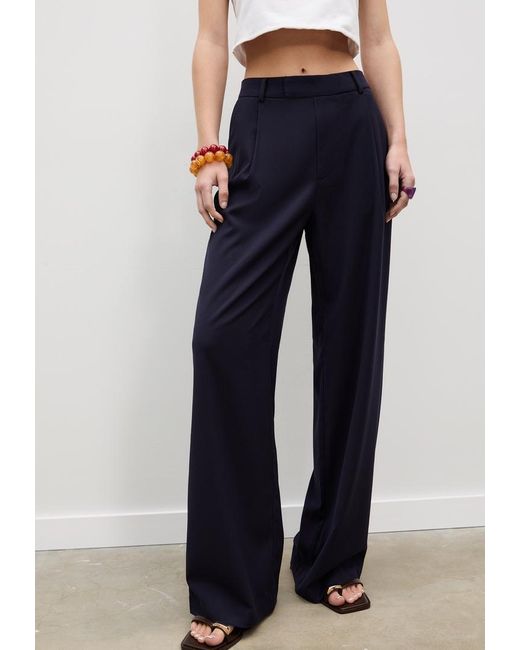 Pantalone Elegante Gamba Larga di Stradivarius in White