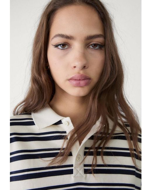 Polo Oversize A Righe di Stradivarius in Multicolor