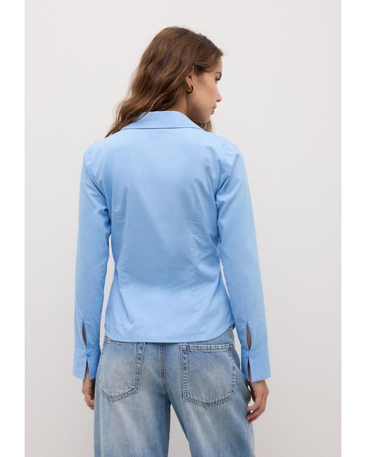 Camicia Basic Fitted di Stradivarius in Blue