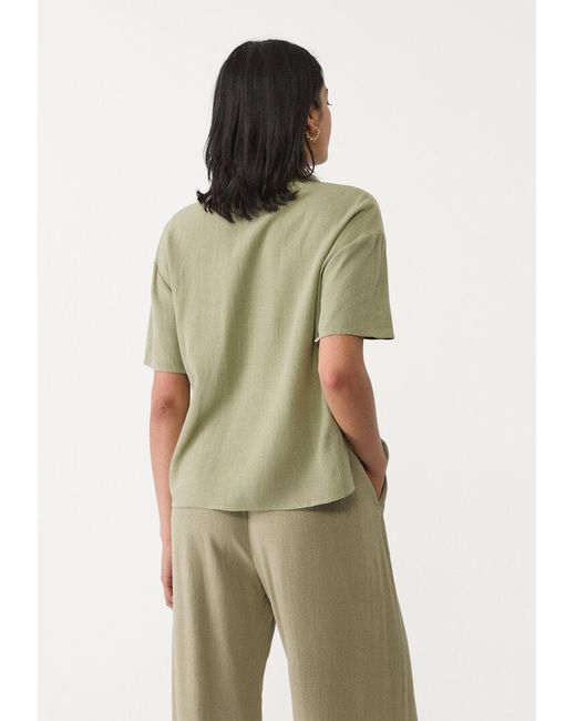 Camicia A Maniche Corte di Stradivarius in Green