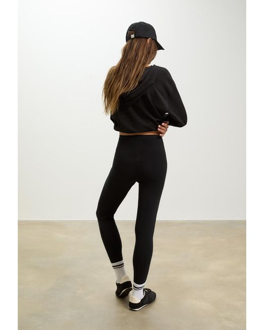 Legging Cotone Cucitura Invisibile di Stradivarius in White