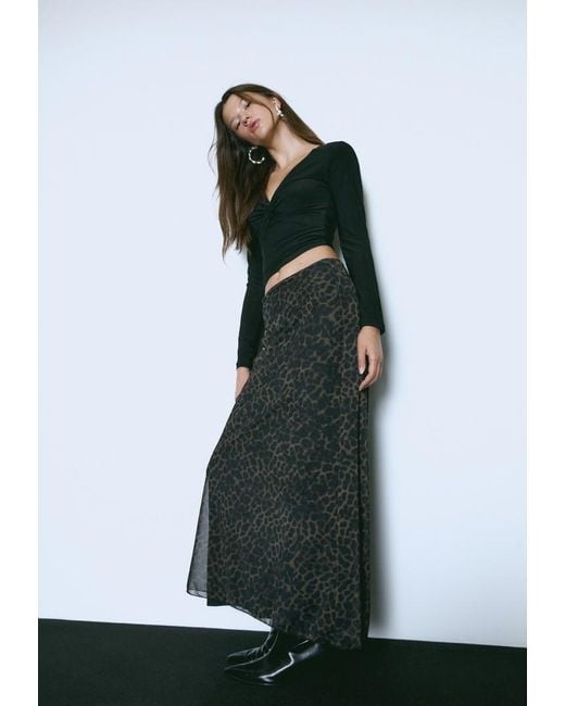 Gonna Midi di Stradivarius in Green